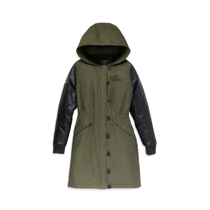 Parka donna pelle best sale